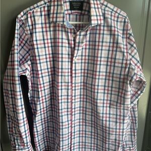 Nordstrom Men's Multicolor Plaid Shirt non-iron